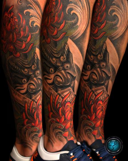 Tattoos - Traditional Japanese Mask - 98899